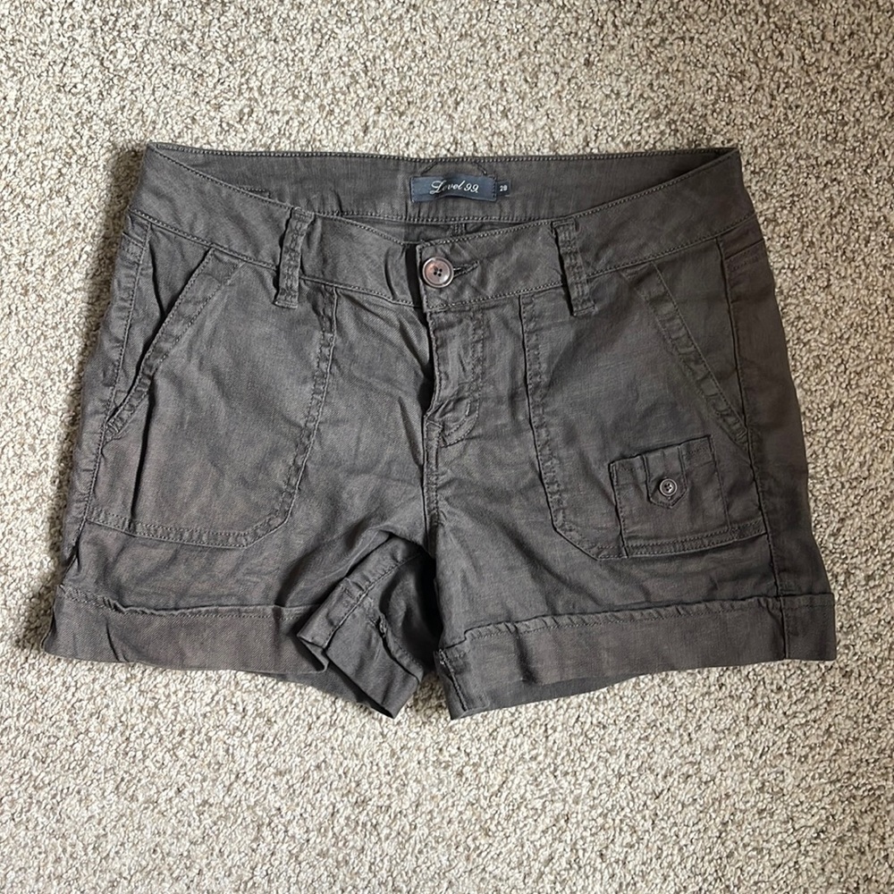 Level99 Anthropologie Brown Shorts Size 28